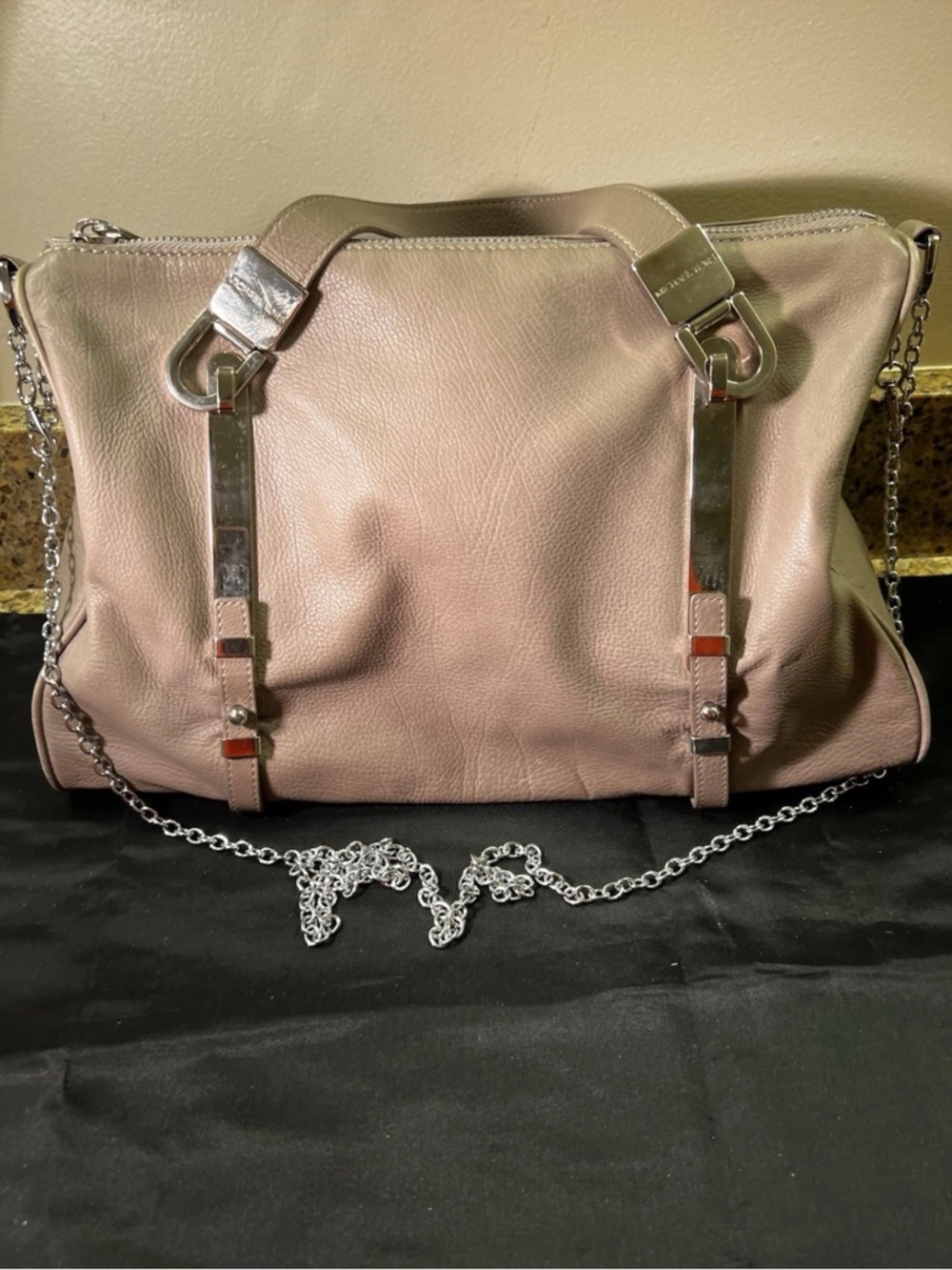 Michael Kors Shoulder Bag w/Silver Crossbody Chain, 11” Tall, 16” Wide, Gorgeous